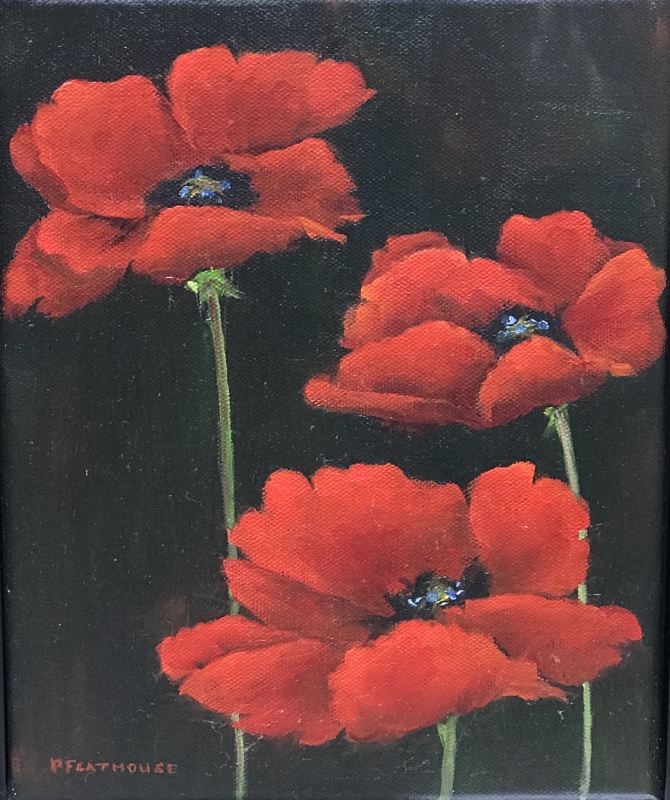 Red Poppies by artist Pat Flathouse